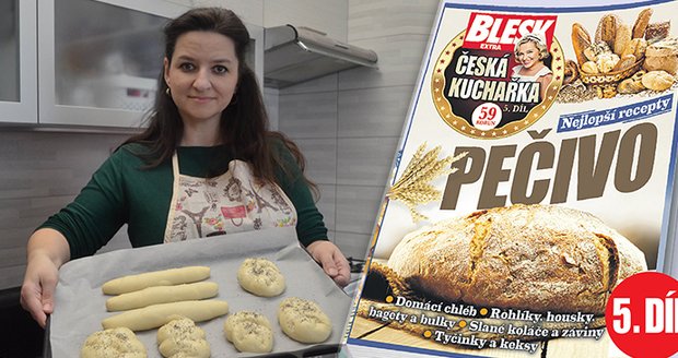 Právě vyšla nová Česká kuchařka Blesku Nejlepší recepty: Pečivo.
