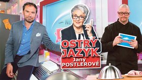 Jana Postlerová si tentokrát vzala na paškál porotce a moderátora nové kuchařské show TV Nova Ridiho a Žídka.