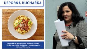 Ministerstvo práce a sociálních věcí v čele s Jaroslavou Němcovou (ANO) připravilo v čele s Úspornou kuchařku, která by měla pomoci nemajetným lidem uvařit z dostupných surovin kvalitní jídla. Podle expertů je však výsledné dílo amatérismus, který nabízí předražené a nezdravé recepty plné přesolených a konzervovaných potravin (20.6.2018).