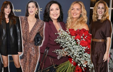 České miss po letech pohromadě: Taťána Kuchařová zazářila v rudé, Kateřina Průšová ukázala spodní prádlo