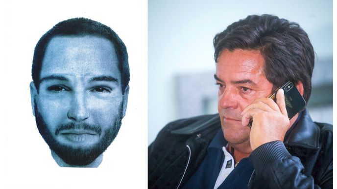 Vlevo identikit zadrženého muže, který soáchak sebevraždu, vpravo Marián Kočner, který je podezřelý z objednání vraždy