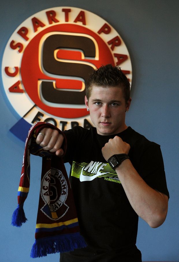 Juraj Kucka, záložník fotbalové Sparty. Juraj Kucka, záložník fotbalové Sparty.