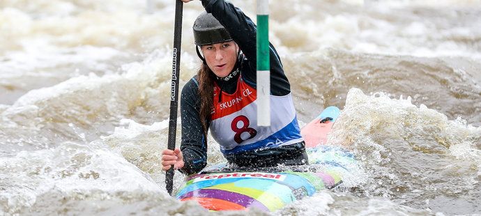 Půvabná Kateřina Minařík Kudějová navázala na bývalé hvězdy českého vodního slalomu