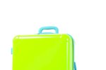 Cestovní sada United Colors of Benneton – zelený kufr s modrými detaily, původní cena 2999 Kč, outletová cena 2009 Kč; modrý kufřík na kosmetiku, původní cena 1199 Kč, outletová cena 839 Kč