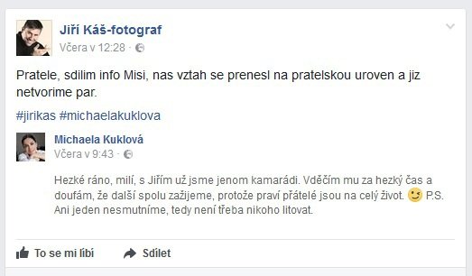 Vyjádření Kuklové na Facebooku