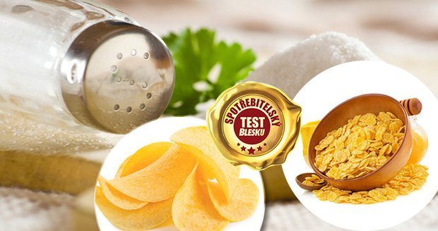 Kukuřičné lupínky mají víc soli než světoznámé slané brambůrky. Takové odhalení přinesl spotřebitelský test Blesku.