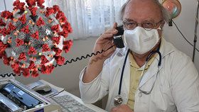 Lékař Vlastimil Kulda (69) ze Šťáhlav na Plzeňsku ordinuje nyní nejvíce po telefonu.