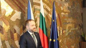 Jakub Kulhánek na bulharském ministerstvu zahraničí.