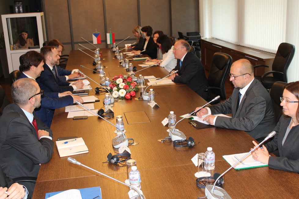Jednání ministrů Česka a Bulharska.