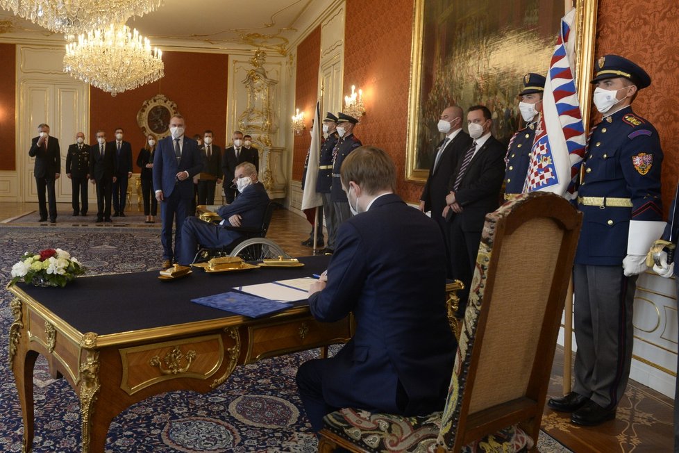 Prezident Miloš Zeman jmenoval ministrem zahraničí Jakuba Kulhánka (ČSSD; 21. 4. 2021)