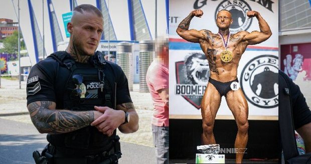 Plzeňský strážník Martin Lžičař (25) začal posilovat a hned vyhrál klání Golem Classic v Kutné Hoře.