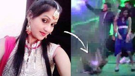 Tanečnici Kulvinder Kaur zastřelil host na svatbě.
