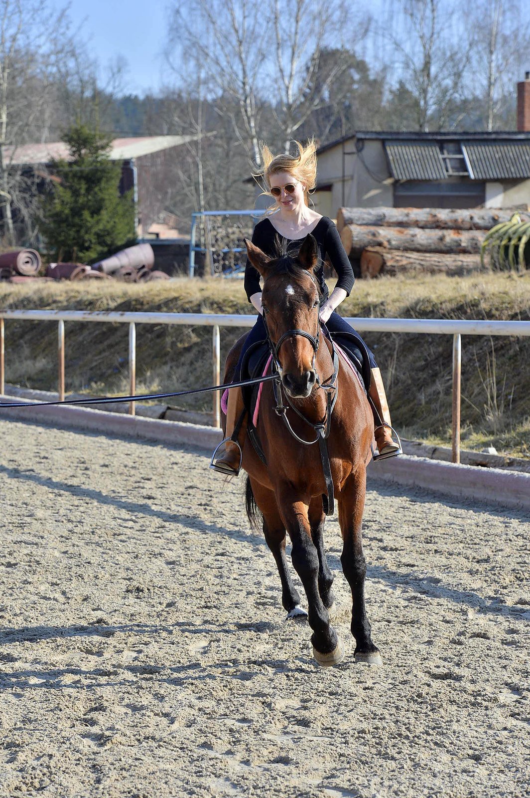 Zoubková alias Zuzana jako dítě jezdila a předvedla, že ani po letech nic nezapomněla.