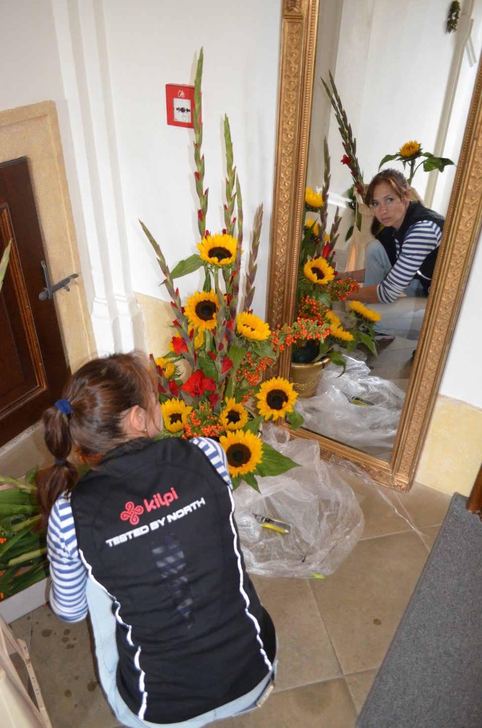 Květinovou výzdobu můžte na zámku Kunín obdivovat do 6. října.