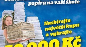 Nasbírejte největší kupu papíru a vyhrajte 50 tisíc korun!