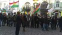 Pochod podporovatelů zadrženého kurdského politika Sáliha Muslima v Praze. Zhruba 200 jeho příznivců chce na ministerstvu vnitra zjistit, zda byl vzat do vazby
