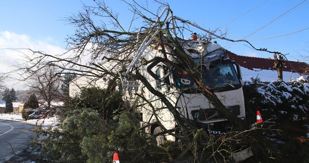 Kašel za půl milionu! Řidič dostal záchvat, pustil volant a kamion zřídil dva domy