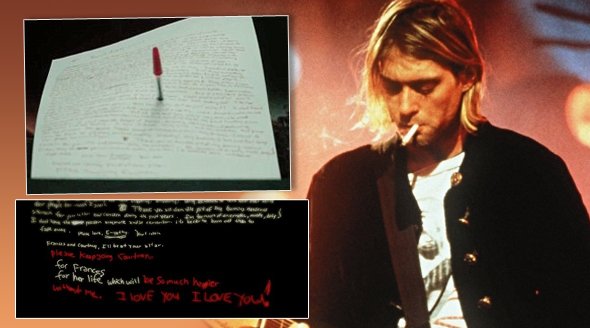 Kurtův dopis na rozloučenou je prý podezřelý. Podle grafologů a lingvistů to vypadá, že poslední řádky nenapsal on.