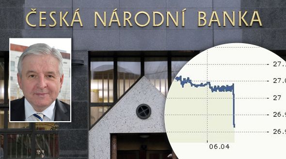 Česká národní banka ukončila režim intervencí. Kurz koruny již nebude uměle držen na 27 Kč za euro.