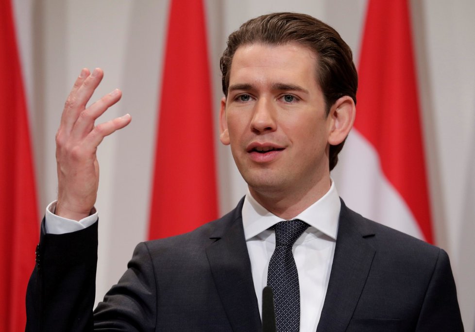 Rakouský kancléř Sebastian Kurz