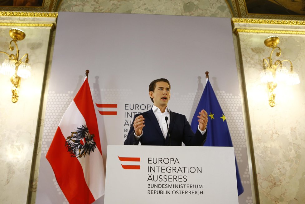 Rakouský ministr zahraničí Sebastian Kurz.