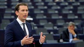 Sebastian Kurz představil europoslancům priority rakouského předsednictví. (3.7.2018)