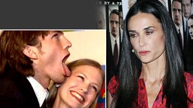 Ashton Kutcher je nejspíš otcem nemanželského dítěte své ex-přítelkyně January Jones. Demi zbývají jen oči pro pláč.
