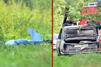 Na Kutnohorsku uhořel v autě člověk: Hasiči našli zohavené tělo