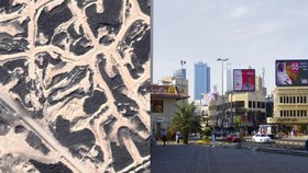 Místo obří skládky pneumatik v Kuvajtu vznikne nové město.