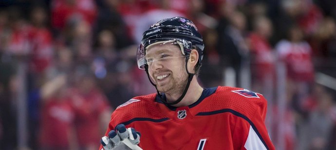 Útočník Washingtonu Capitals a ruské reprezentace Jevgenij Kuzněcov.