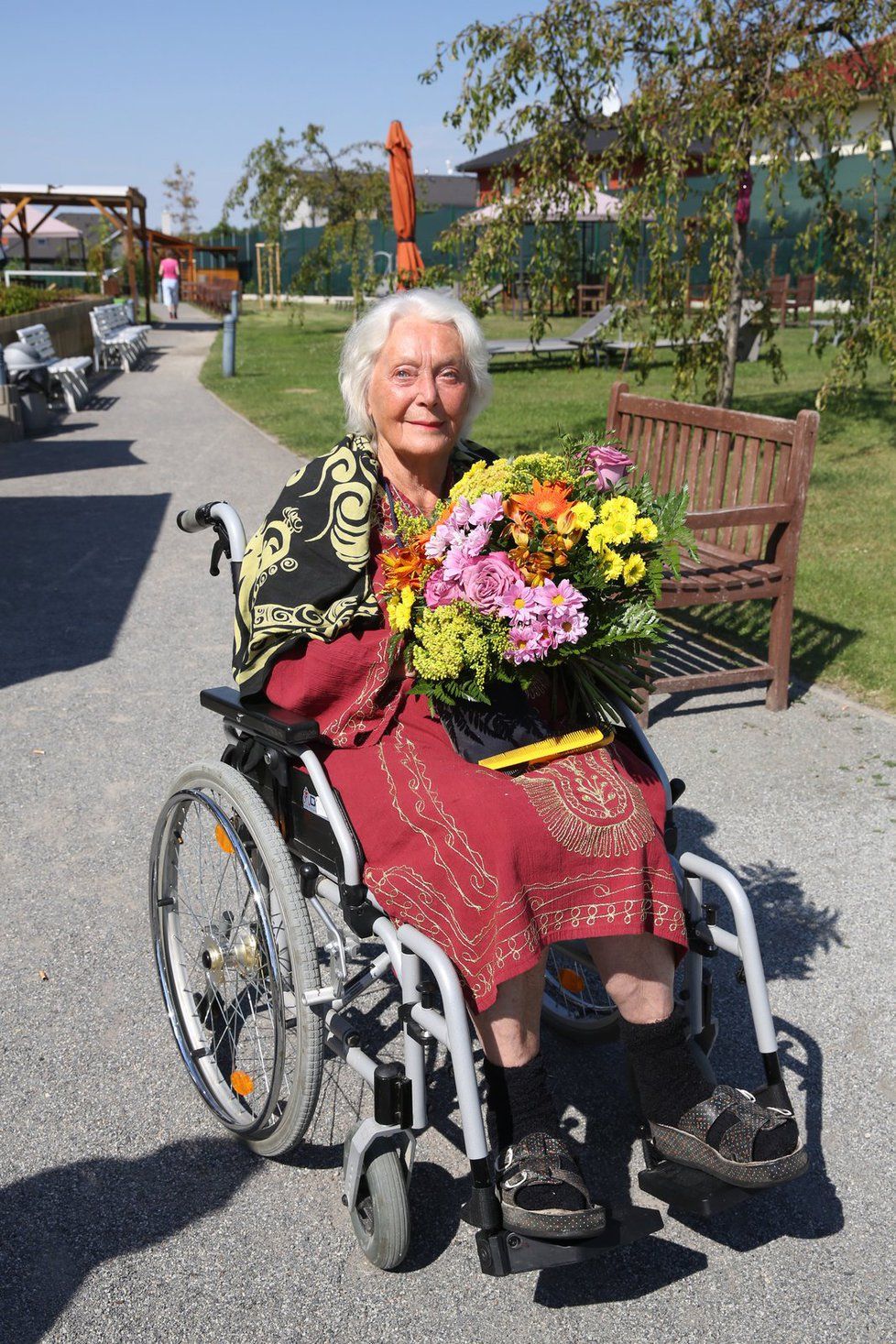 Květa Fialová v Alzheimercentru