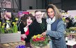 S Míšou Dolinovou a Lejlou Abbasovou při floristické soutěži Otvírání jara.