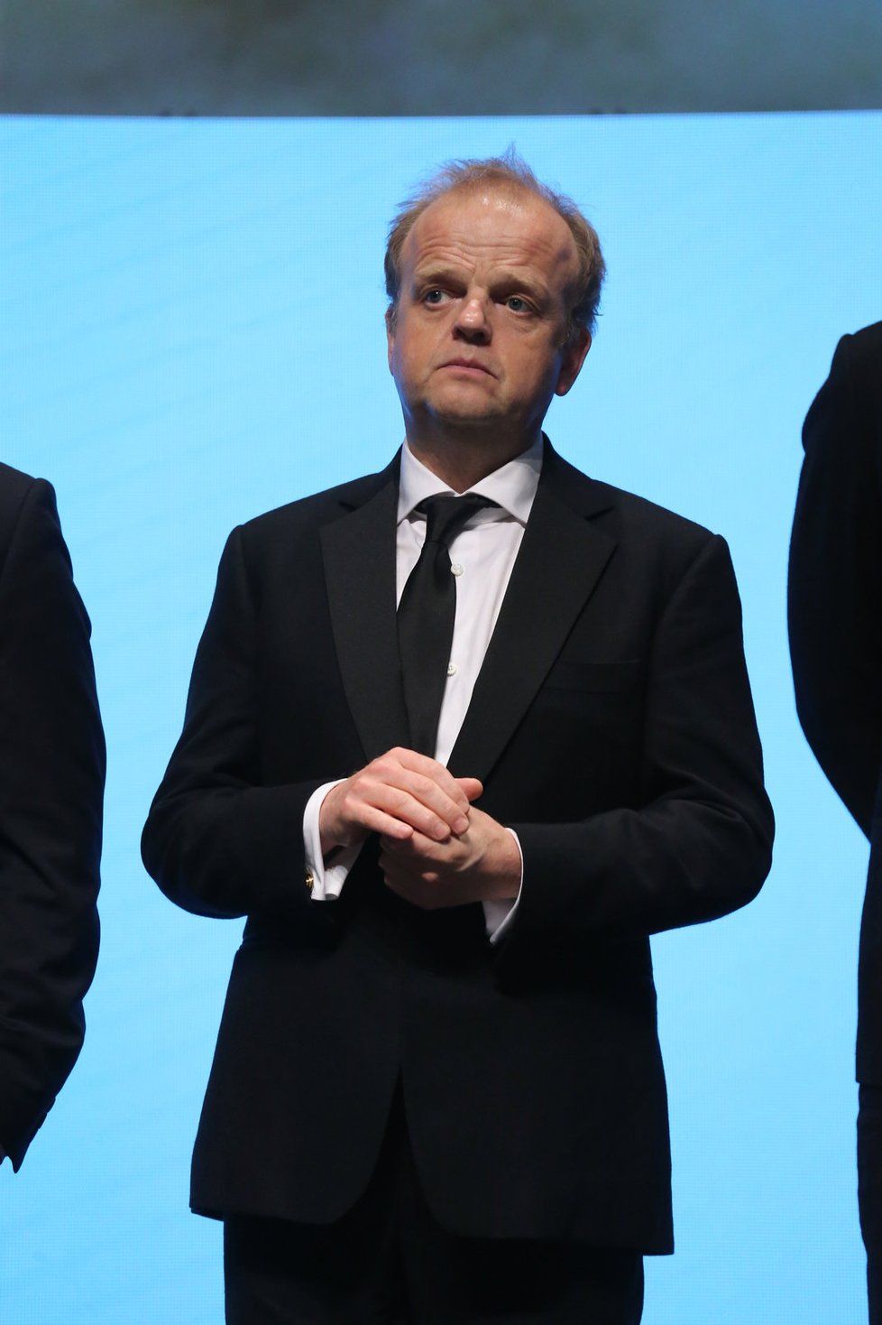 Toby Jones při zahájení filmového festivalu.