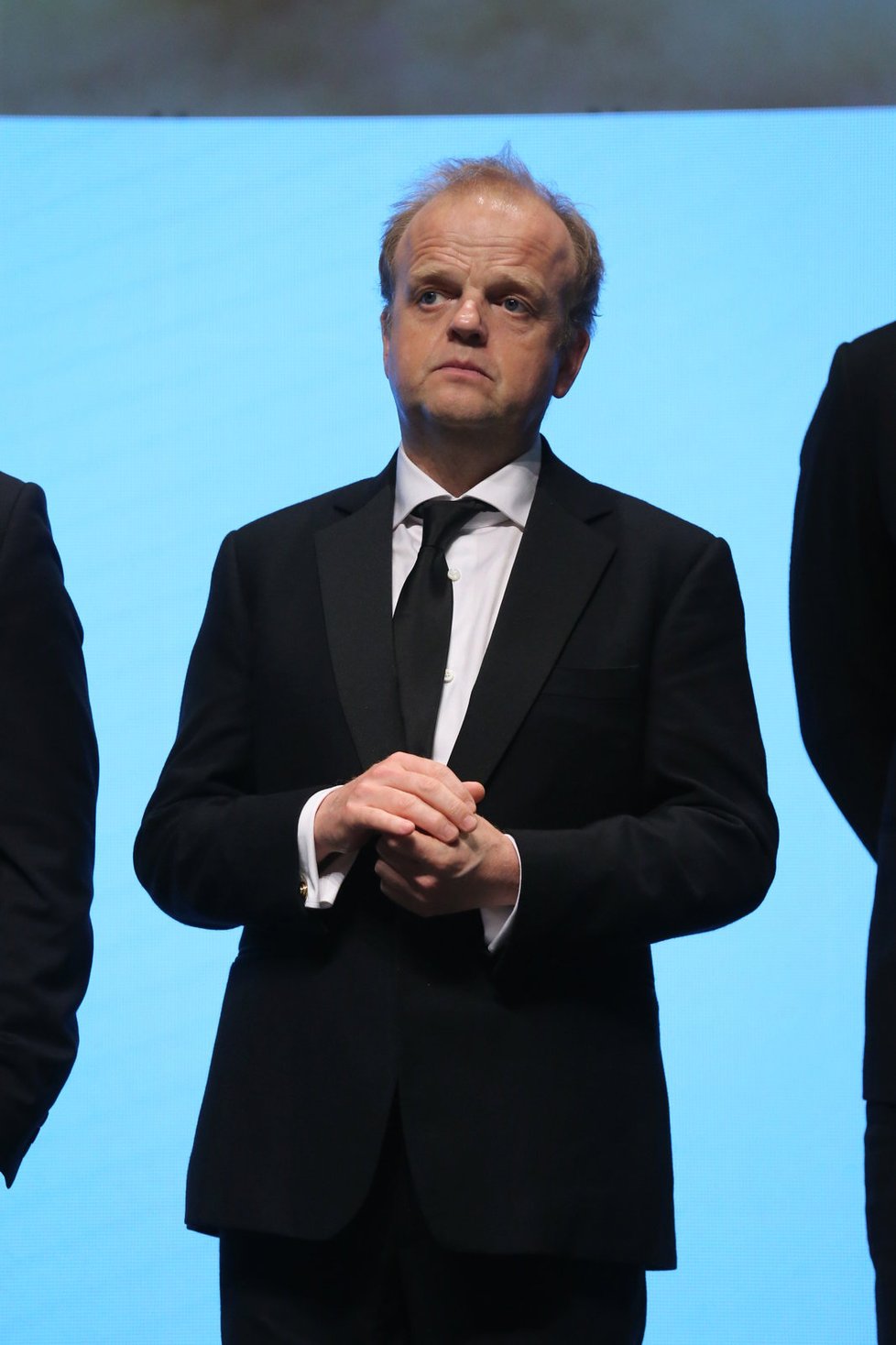 Toby Jones při zahájení filmového festivalu.