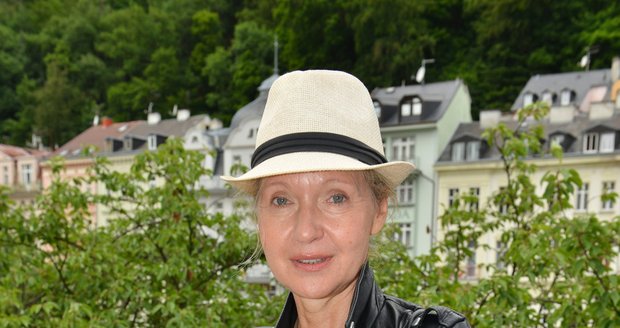 Spisovatelka Irena Obermannová v Karlových Varech