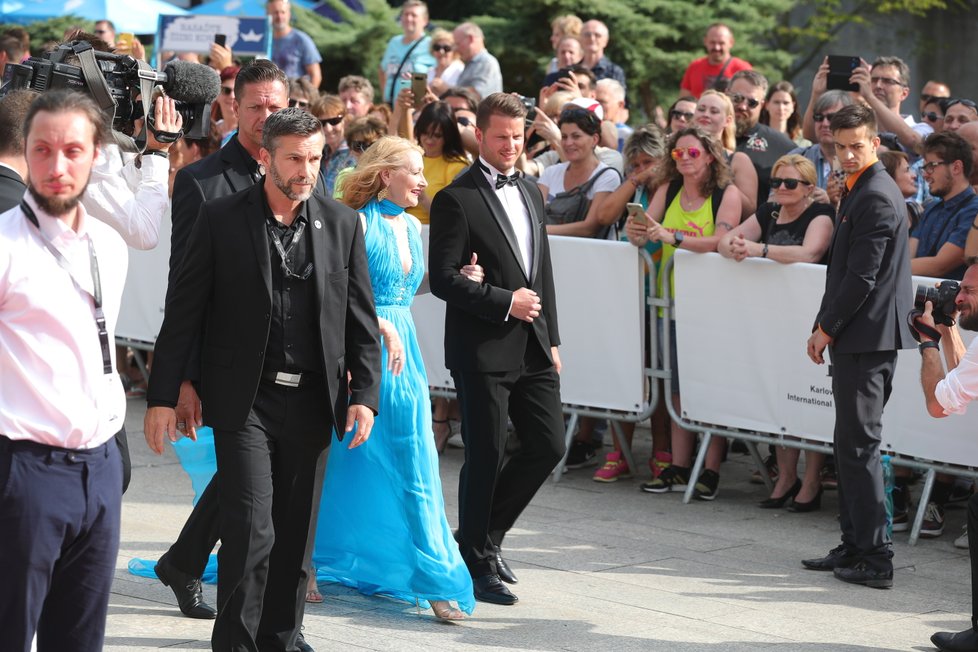 Patricia Clarkson na závěrečném ceremoniálu KVIFF 2019.