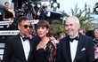 Zahájení 59. ročníku Mezinárodního filmového festivalu Karlovy Vary - Marek Eben s Andreou a Jankem Bartoškovými Zahájení 59. ročníku Mezinárodního filmového festivalu Karlovy Vary - Marek Eben s Andreou a Jankem Bartoškovými