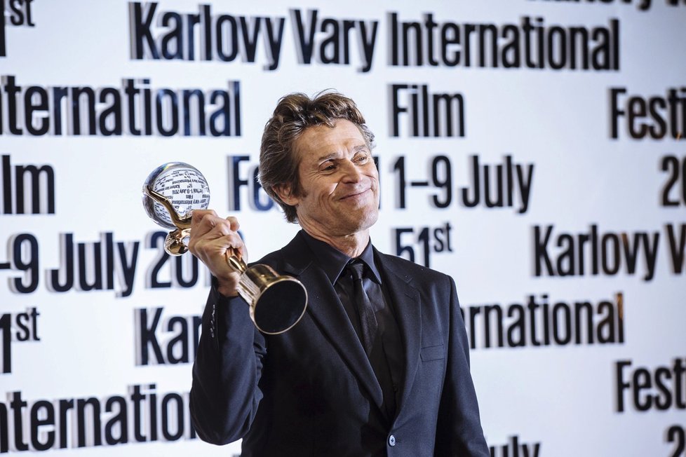 Willem Dafoe na 51. filmovém festivalu ve Varech.