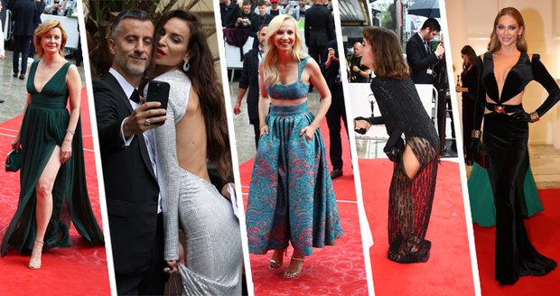 Nejodvážnější róby červeného koberce na letošním zahájení karlovarského festivalu.