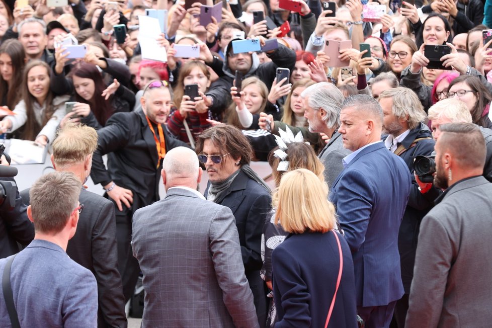 Johnny Depp na červeném koberci