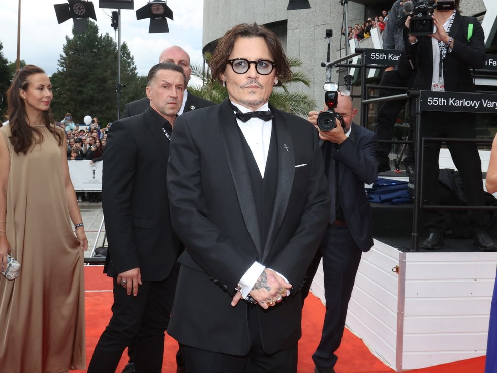 Johnny Depp na slavnostním zakončení festivalu