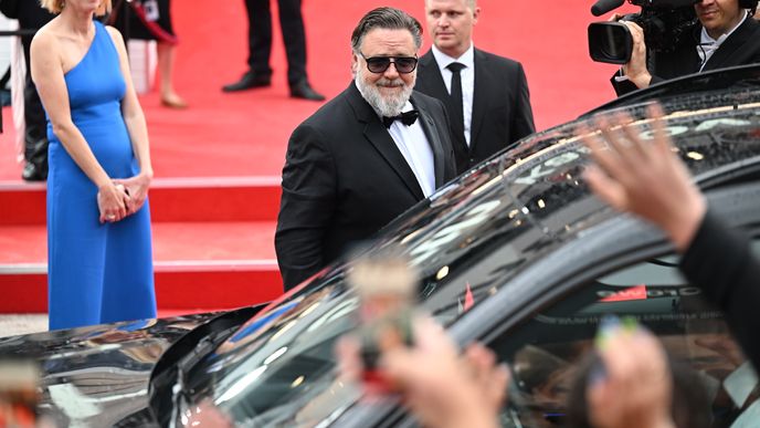 Slavnostní zahájení Mezinárodního filmového festivalu v Karlových Varech 2023. Russell Crowe