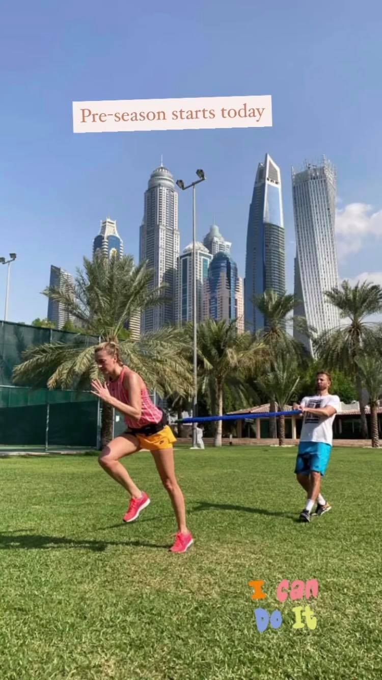 Petra Kvitová se na novou sezónu chystá v Dubaji.