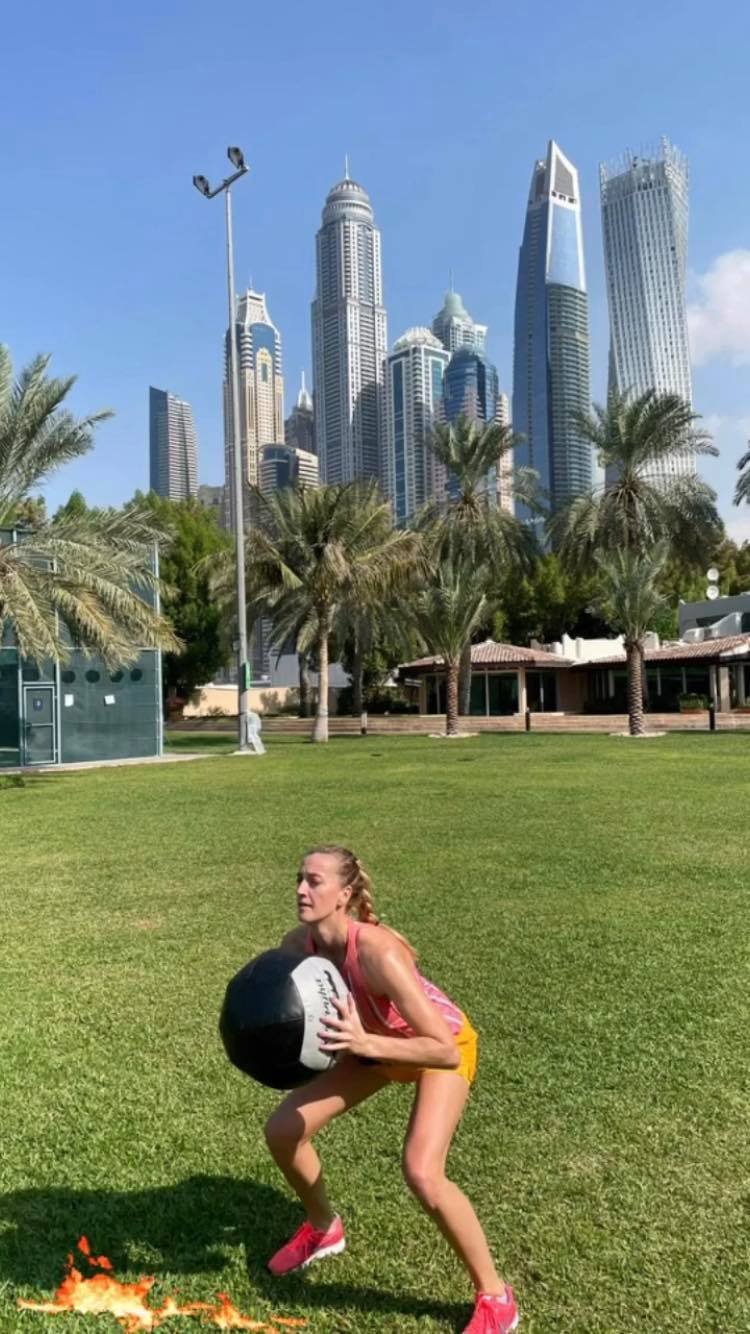 Petra Kvitová se na novou sezónu chystá v Dubaji.