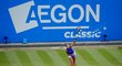 Česká tenistka Petra Kvitová během finále v Birminghamu