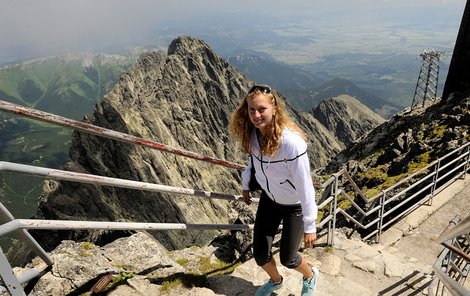 Petra Kvitová se o svoji kondici stará vzorně, právě teď lítá ve Vysokých Tatrách po kopcích.