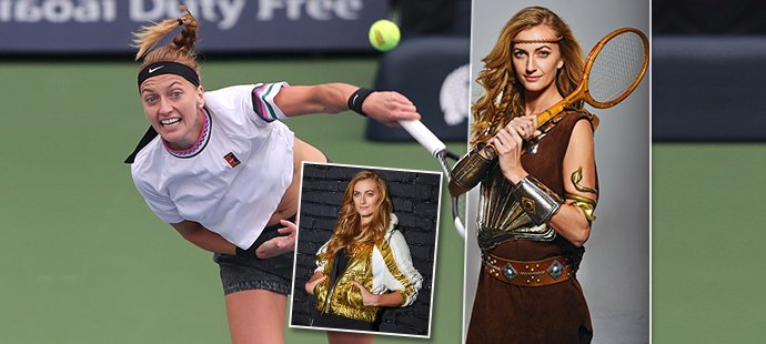 Tenistka Petra Kvitová se proměnila v princeznu bojovnici