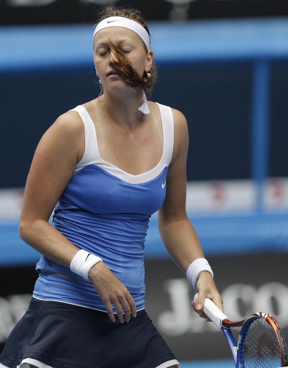 Zklamaná Petra Kvitová po vyřazení ve čtvrtfinále na Australian Open