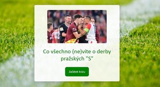 Utajený start před Slavií, potupa 0:4, šlágr mimo Prahu. Jak znáte derby?