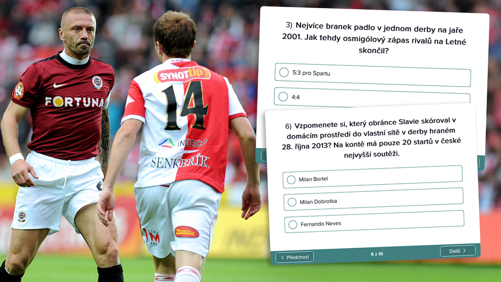 Prověřte své znalosti o derby Sparta vs. Slavia